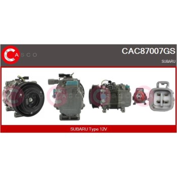 Compresor, aire acondicionado - CASCO CAC87007GS