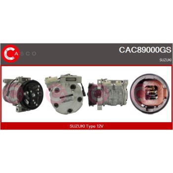 Compresor, aire acondicionado - CASCO CAC89000GS