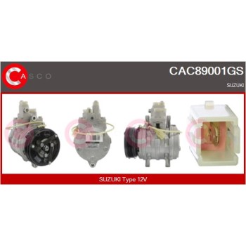 Compresor, aire acondicionado - CASCO CAC89001GS