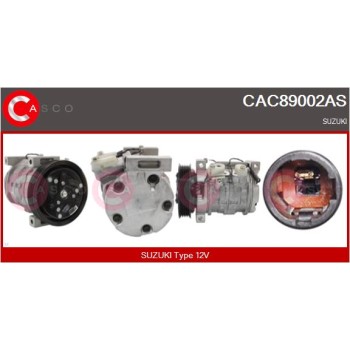 Compresor, aire acondicionado - CASCO CAC89002AS