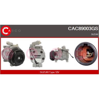 Compresor, aire acondicionado - CASCO CAC89003GS