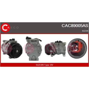 Compresor, aire acondicionado - CASCO CAC89005AS