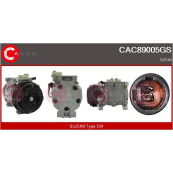 Compresor, aire acondicionado - CASCO CAC89005GS