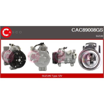 Compresor, aire acondicionado - CASCO CAC89008GS