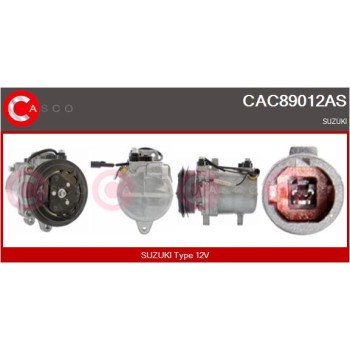 Compresor, aire acondicionado - CASCO CAC89012AS