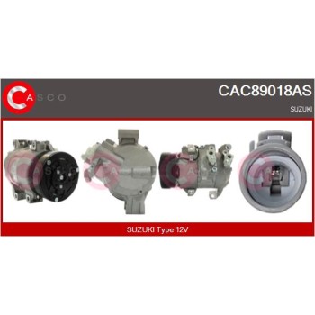 Compresor, aire acondicionado - CASCO CAC89018AS