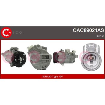 Compresor, aire acondicionado - CASCO CAC89021AS