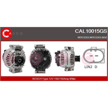 Alternador - CASCO CAL10015GS