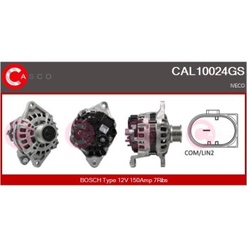 Alternador - CASCO CAL10024GS