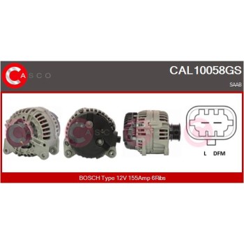 Alternador - CASCO CAL10058GS