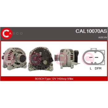 Alternador - CASCO CAL10070AS