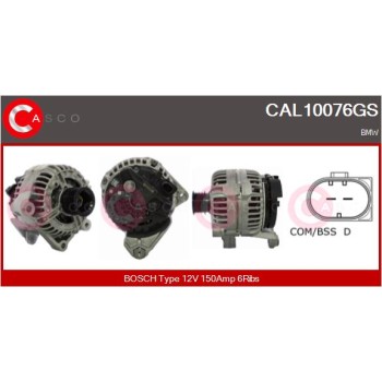 Alternador - CASCO CAL10076GS