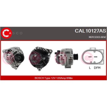 Alternador - CASCO CAL10127AS