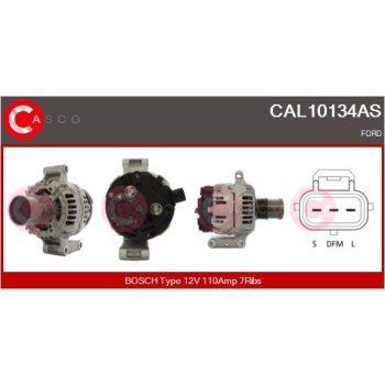 Alternador - CASCO CAL10134AS