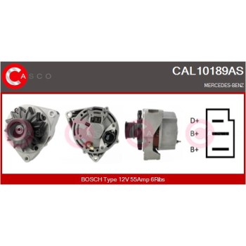 Alternador - CASCO CAL10189AS