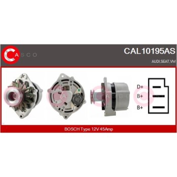 Alternador - CASCO CAL10195AS