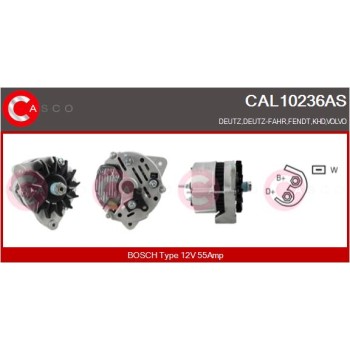 Alternador - CASCO CAL10236AS