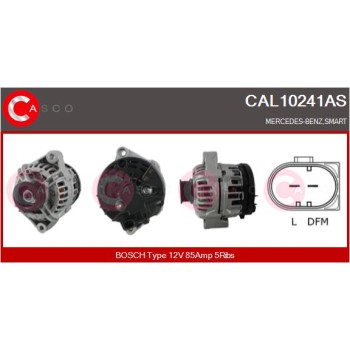 Alternador - CASCO CAL10241AS