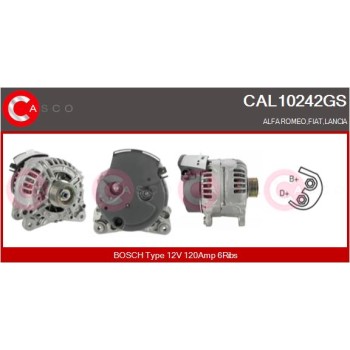 Alternador - CASCO CAL10242GS