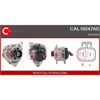 Alternador - CASCO CAL10247AS