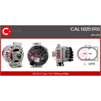 Alternador - CASCO CAL10251RS