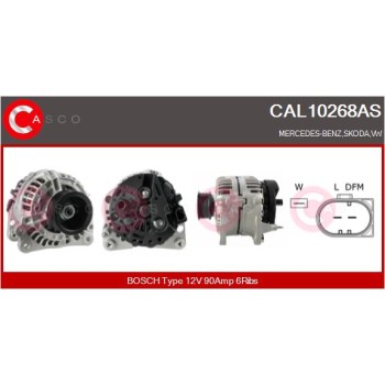 Alternador - CASCO CAL10268AS