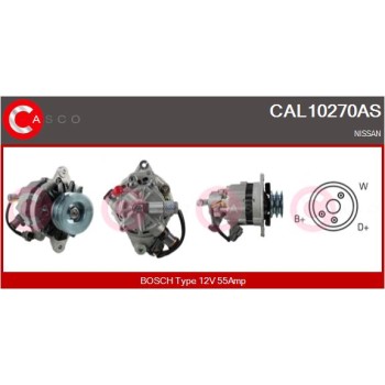 Alternador - CASCO CAL10270AS