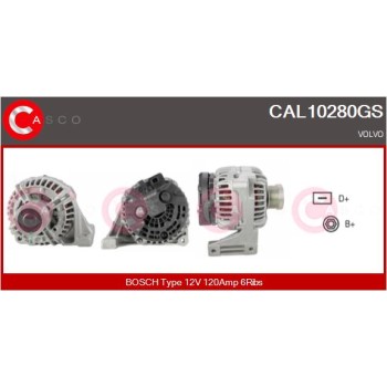 Alternador - CASCO CAL10280GS