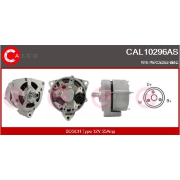 Alternador - CASCO CAL10296AS