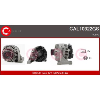 Alternador - CASCO CAL10322GS