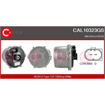 Alternador - CASCO CAL10323GS