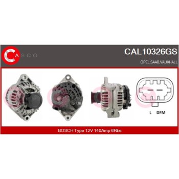 Alternador - CASCO CAL10326GS