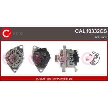 Alternador - CASCO CAL10332GS