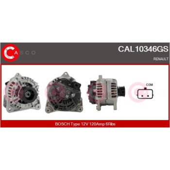 Alternador - CASCO CAL10346GS