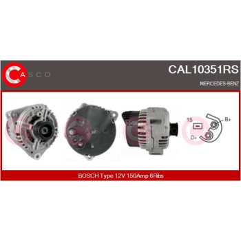 Alternador - CASCO CAL10351RS