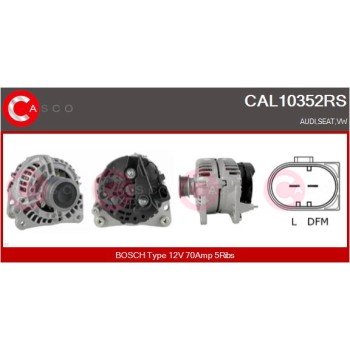 Alternador - CASCO CAL10352RS