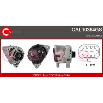 Alternador - CASCO CAL10364GS