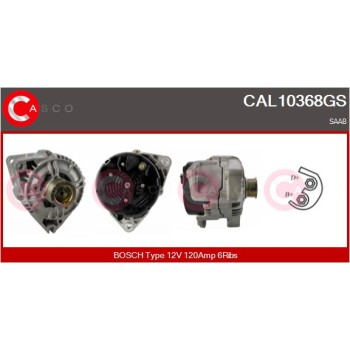 Alternador - CASCO CAL10368GS