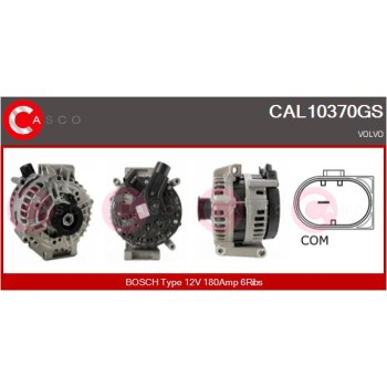 Alternador - CASCO CAL10370GS