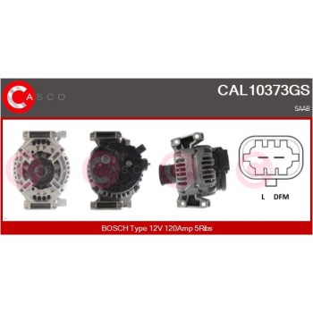 Alternador - CASCO CAL10373GS