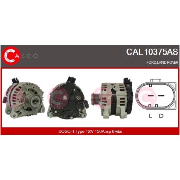 Alternador - CASCO CAL10375AS