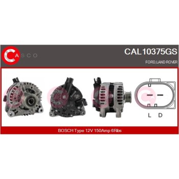 Alternador - CASCO CAL10375GS