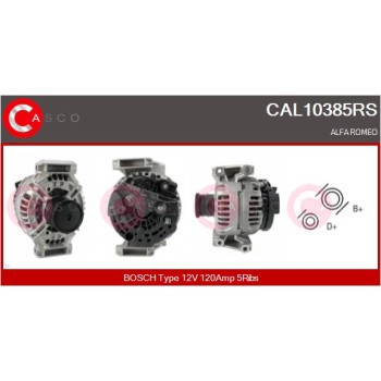 Alternador - CASCO CAL10385RS