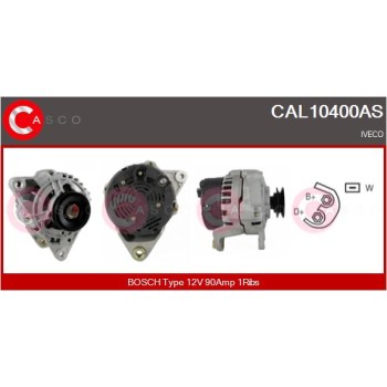 Alternador - CASCO CAL10400AS