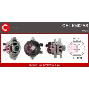 Alternador - CASCO CAL10402AS