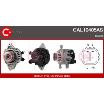 Alternador - CASCO CAL10405AS