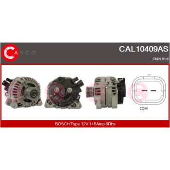 Alternador - CASCO CAL10409AS