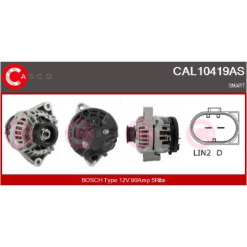 Alternador - CASCO CAL10419AS