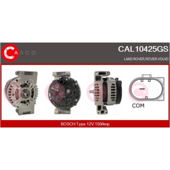 Alternador - CASCO CAL10425GS