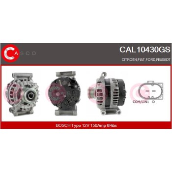 Alternador - CASCO CAL10430GS